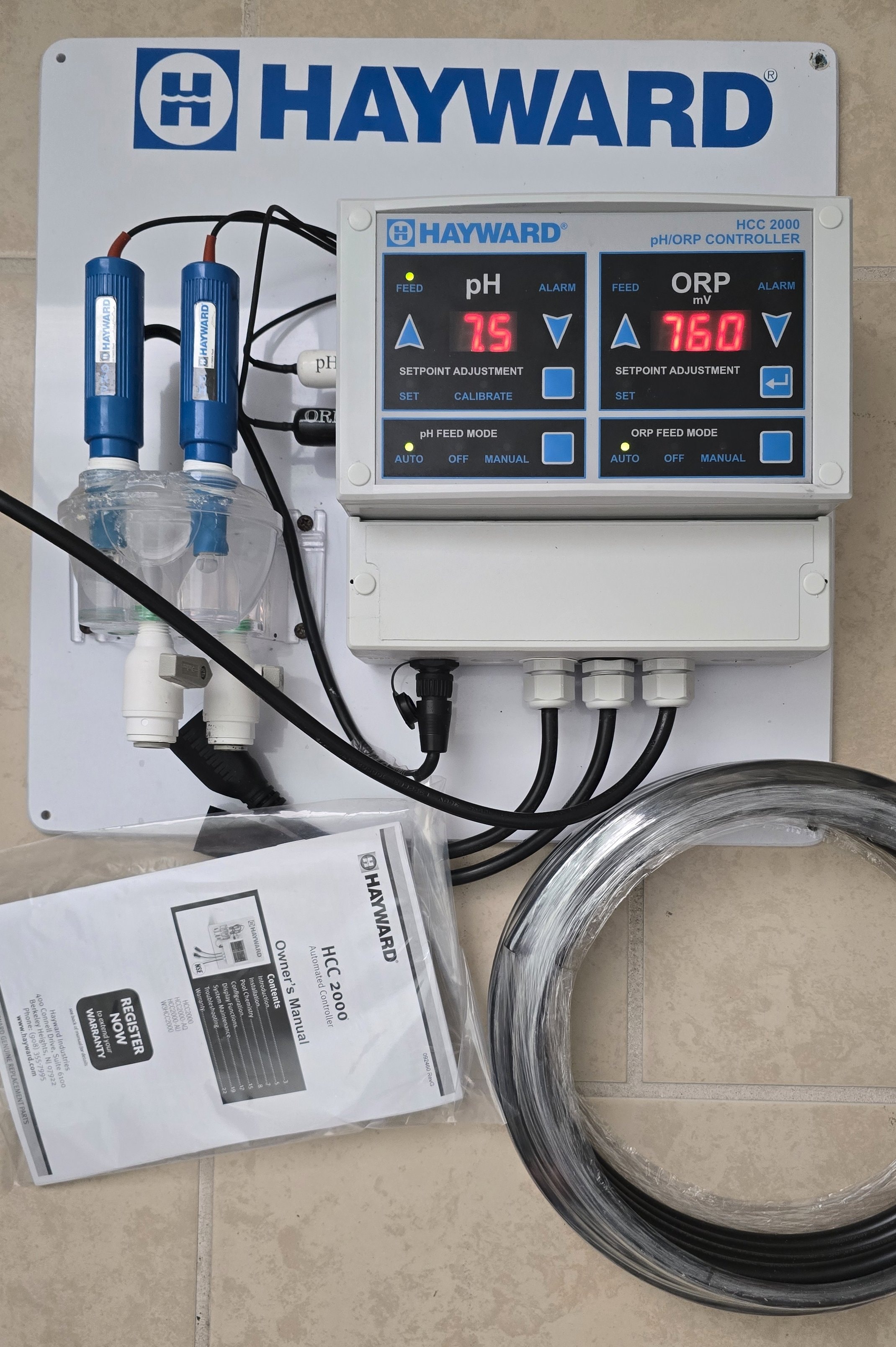 Hayward HCC2000 Pool & Spa Chemical Controller — Used (Near New)
