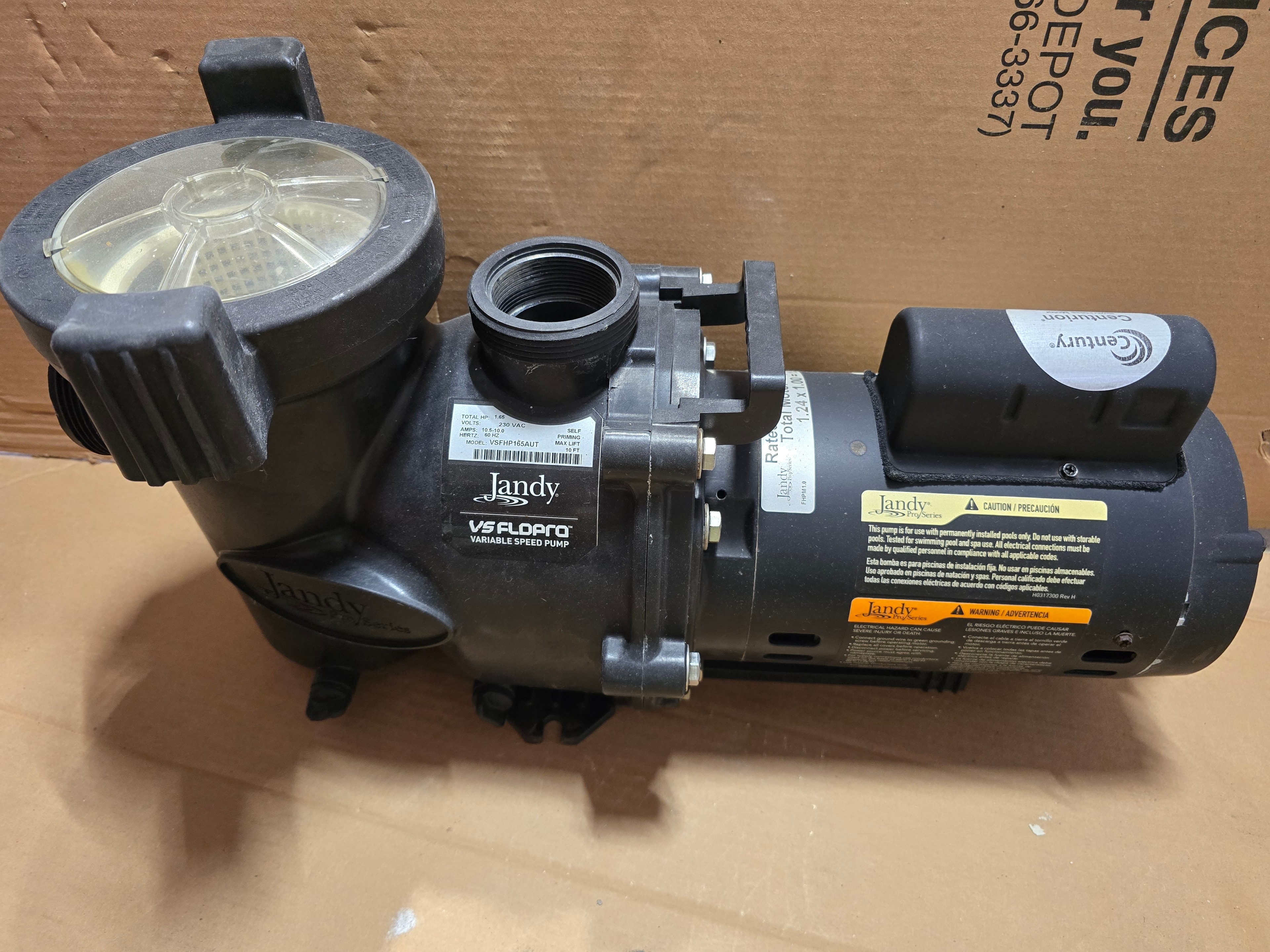 Jandy FloPro 1.0 HP Pool or Spa Pump — Refurbished