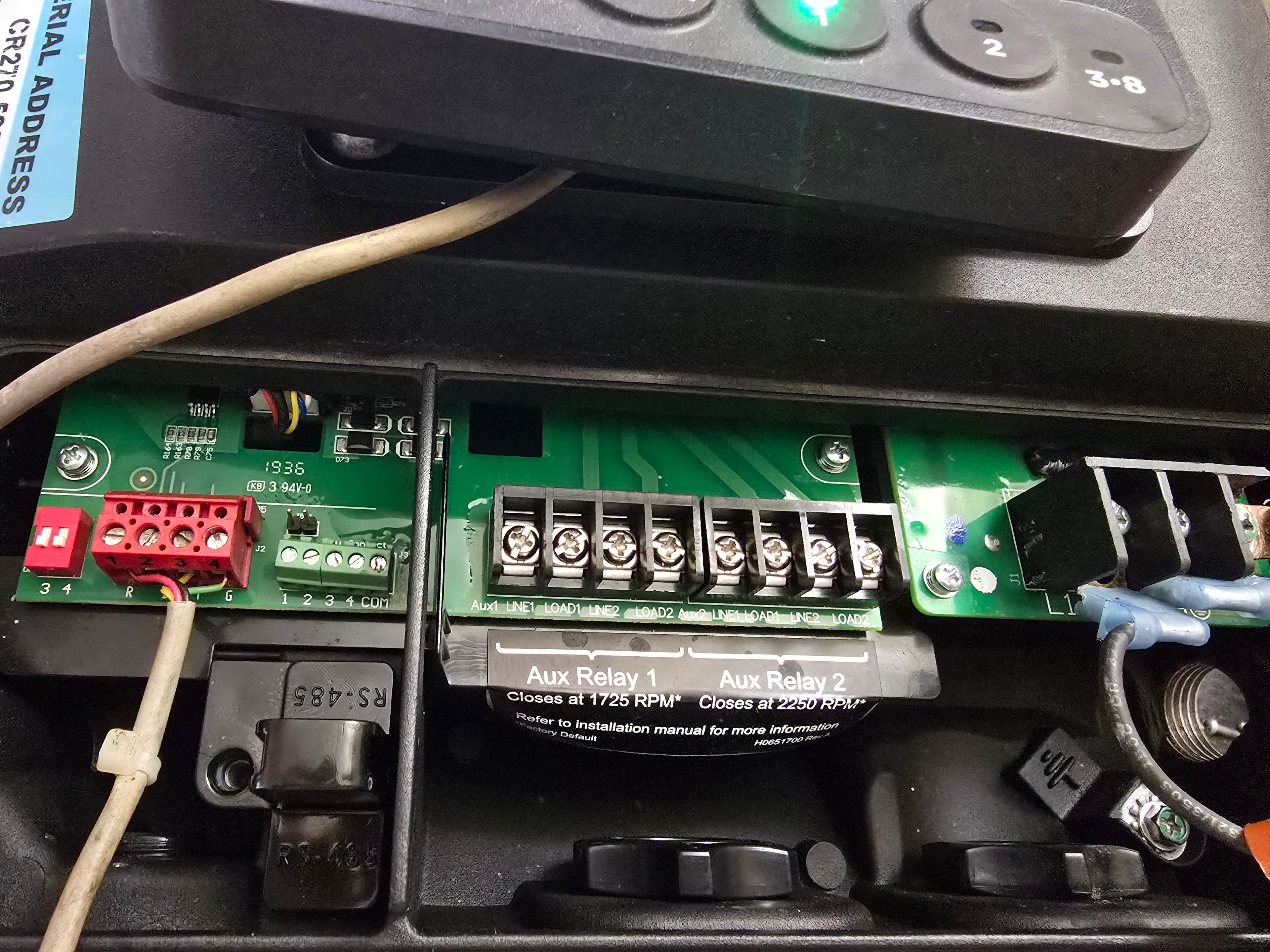 Jandy VS PlusHP auxiliary relay and wiring detail