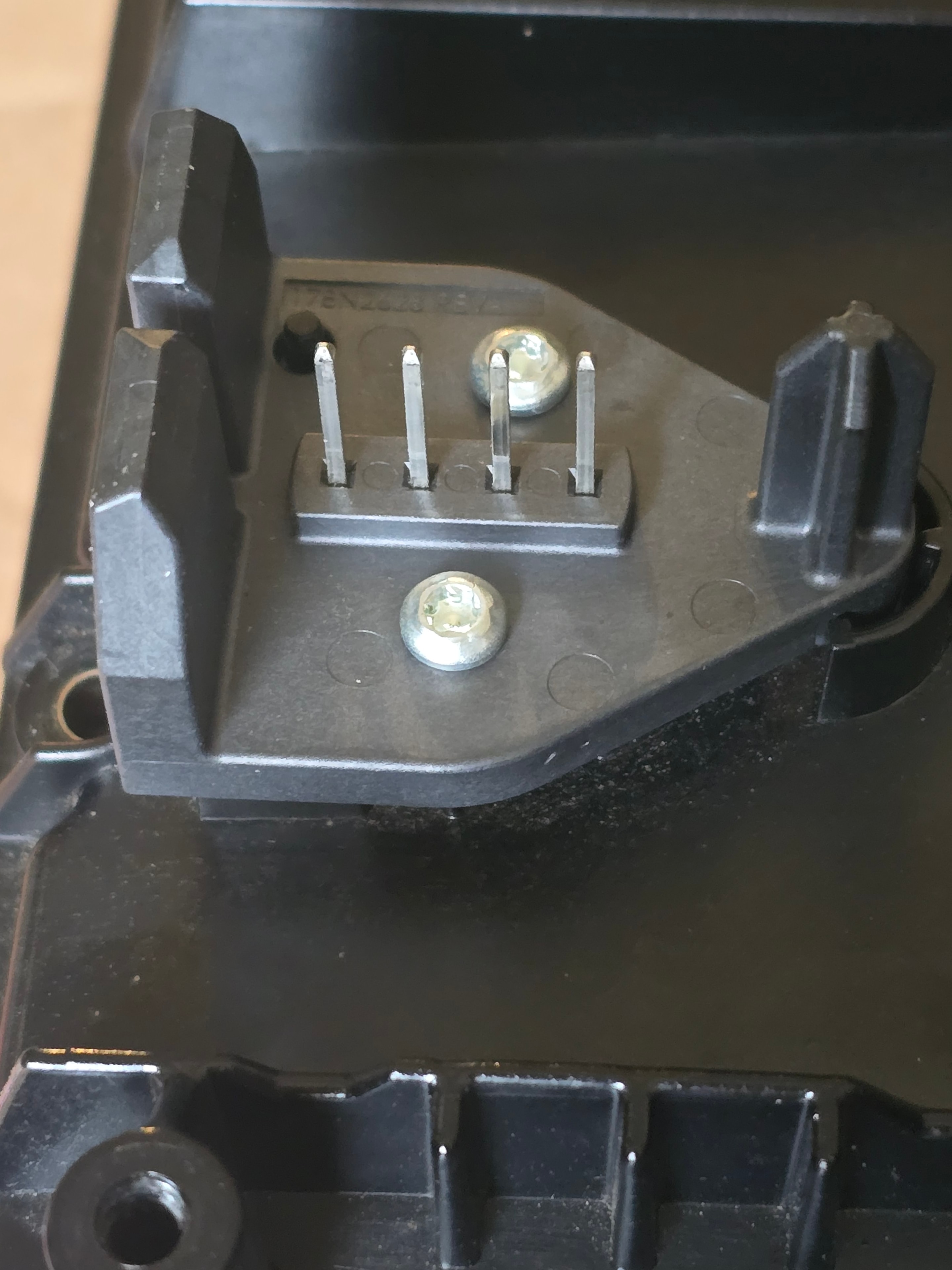 Pentair 356163 drive assembly — low-voltage motor plug connector detail