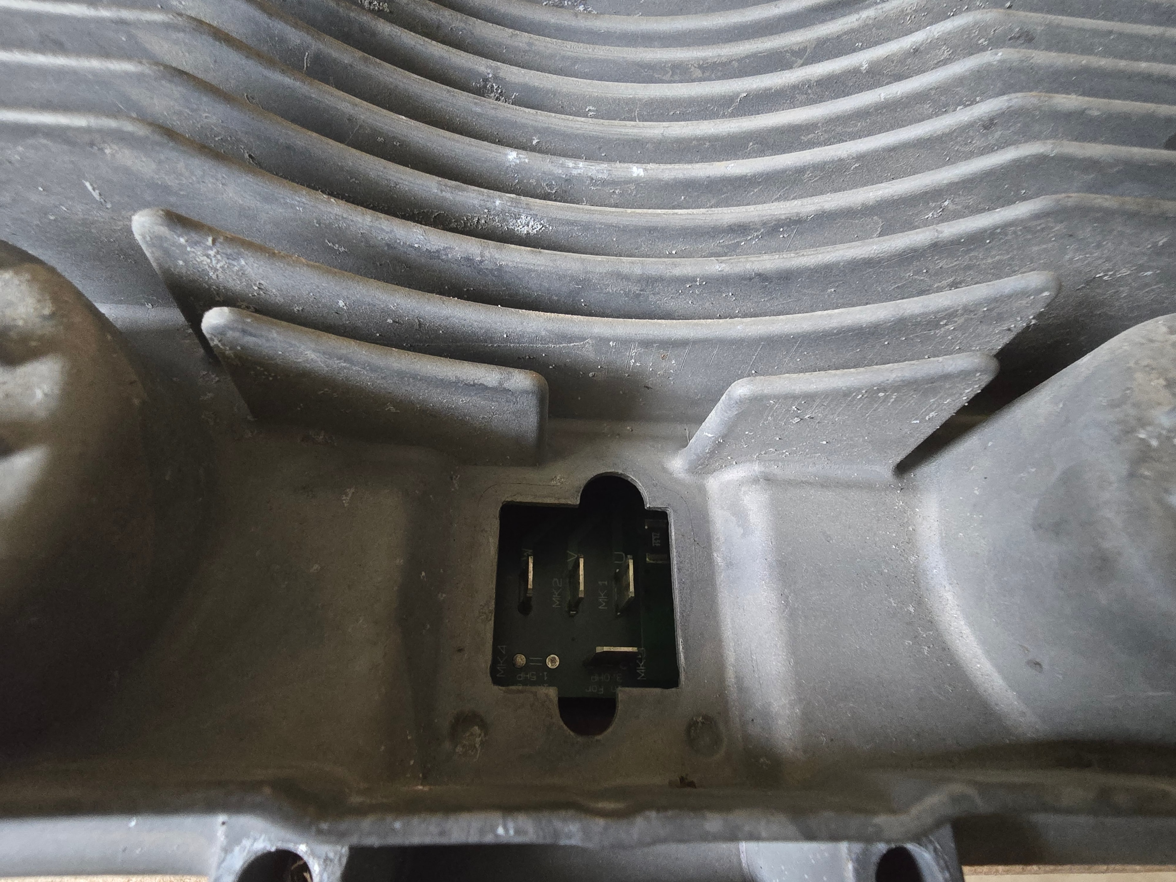 Pentair 356163 drive assembly — motor interface connector in housing recess