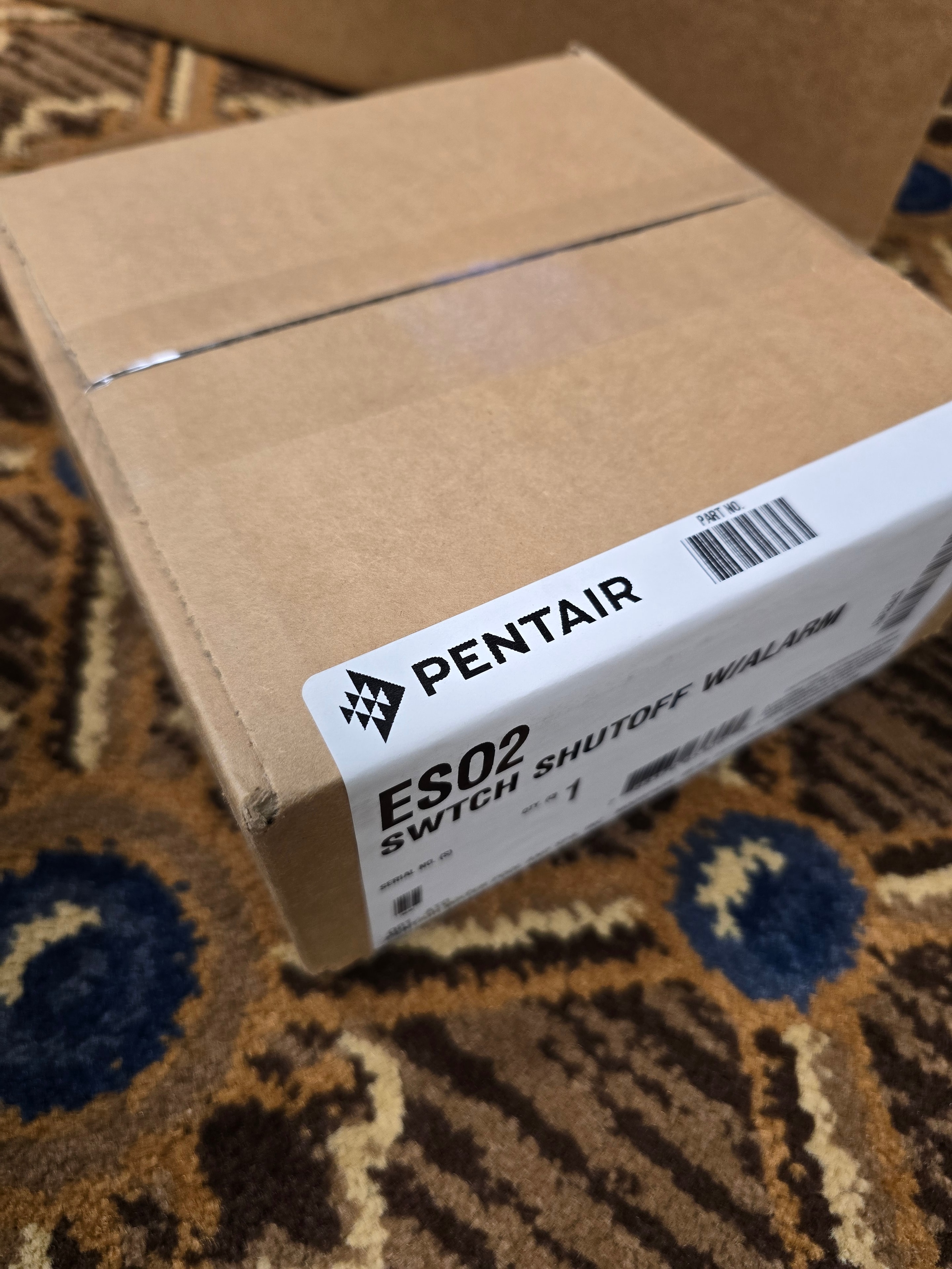 Pentair ES02 shut-off switch with alarm OEM box
