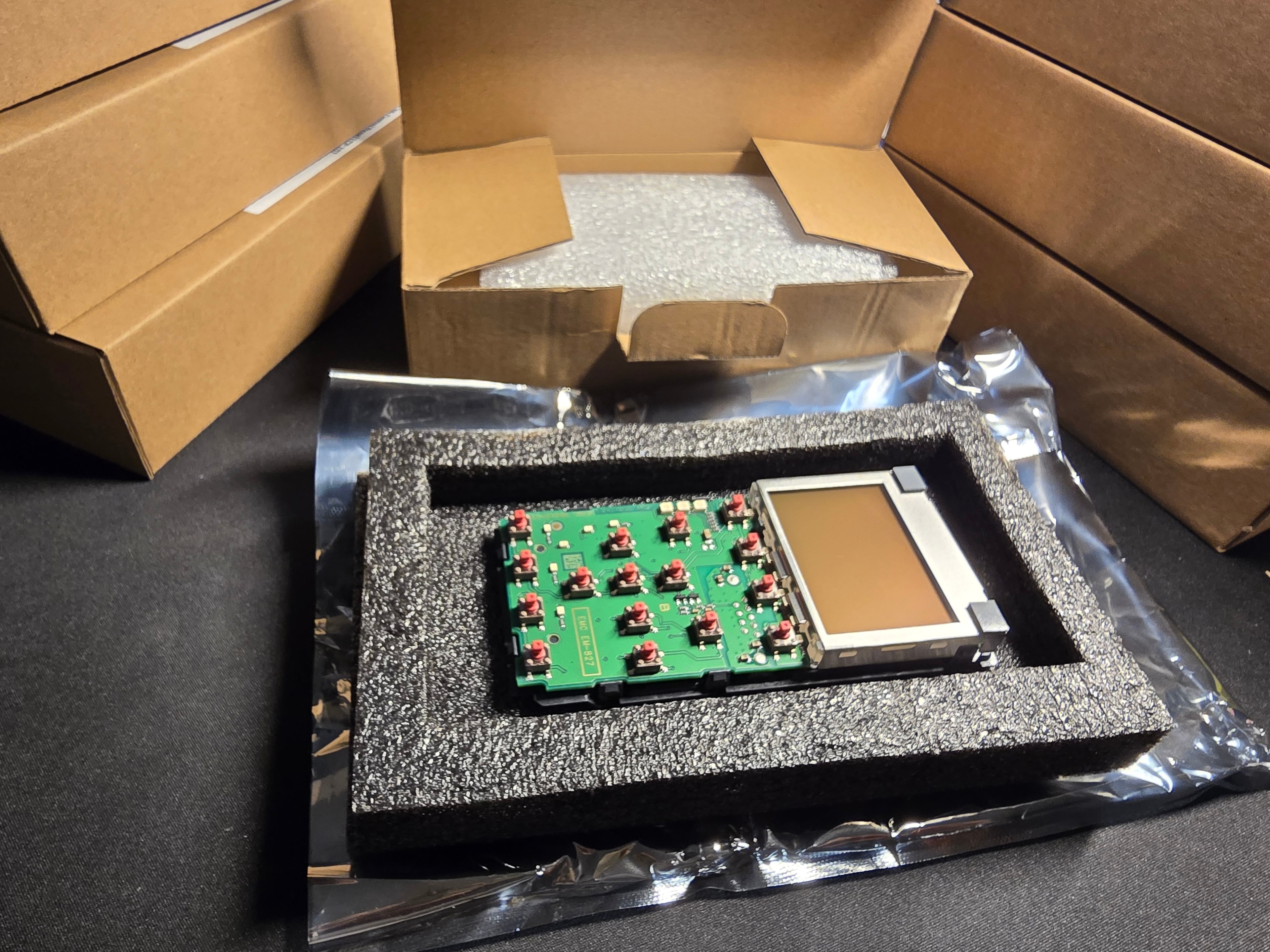 Genuine OEM Pentair IntelliFlo LCD keypad control board in anti-static protective packaging