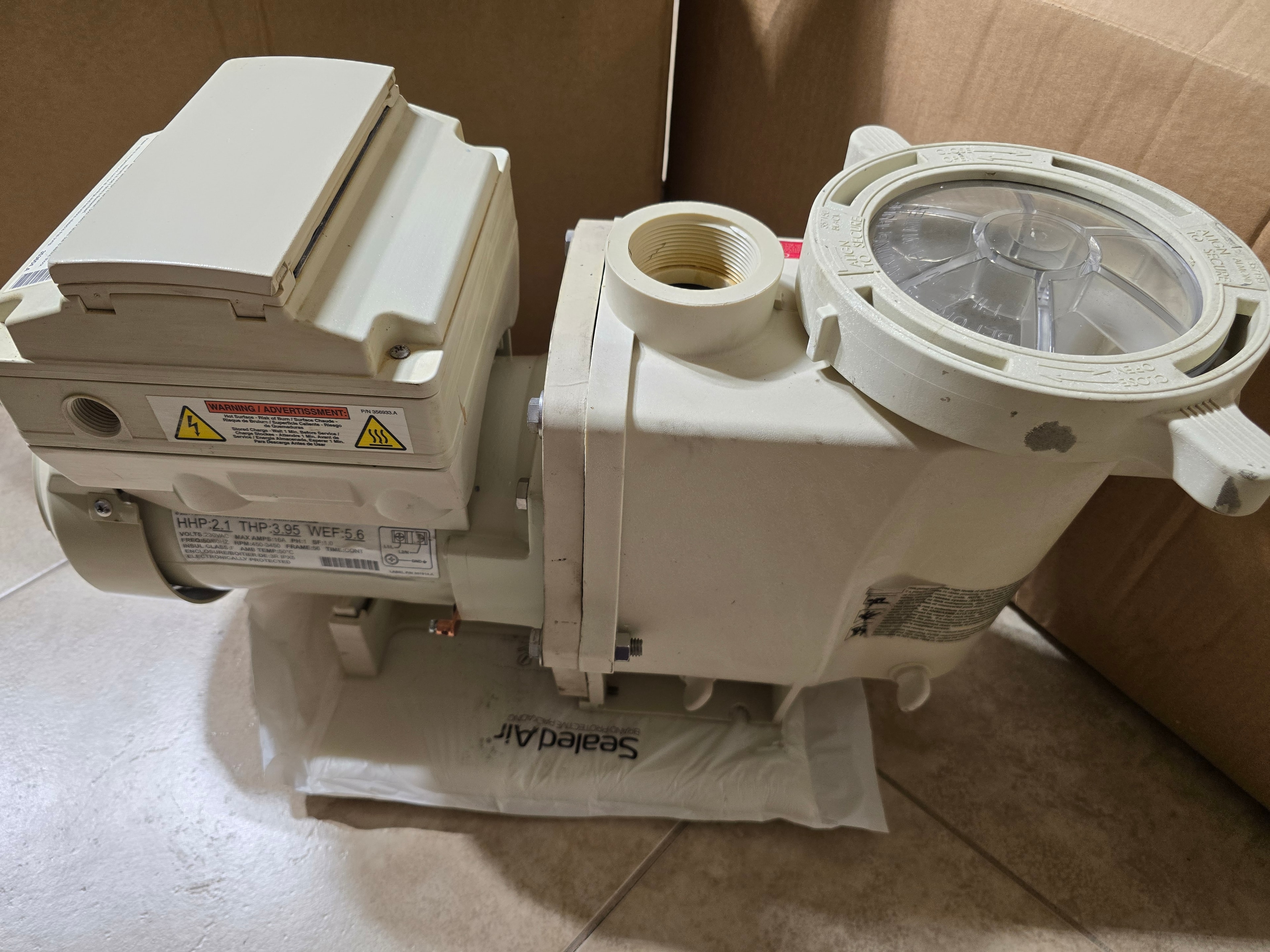 Pentair IntelliFlo VSF 011056 pool pump — angle view