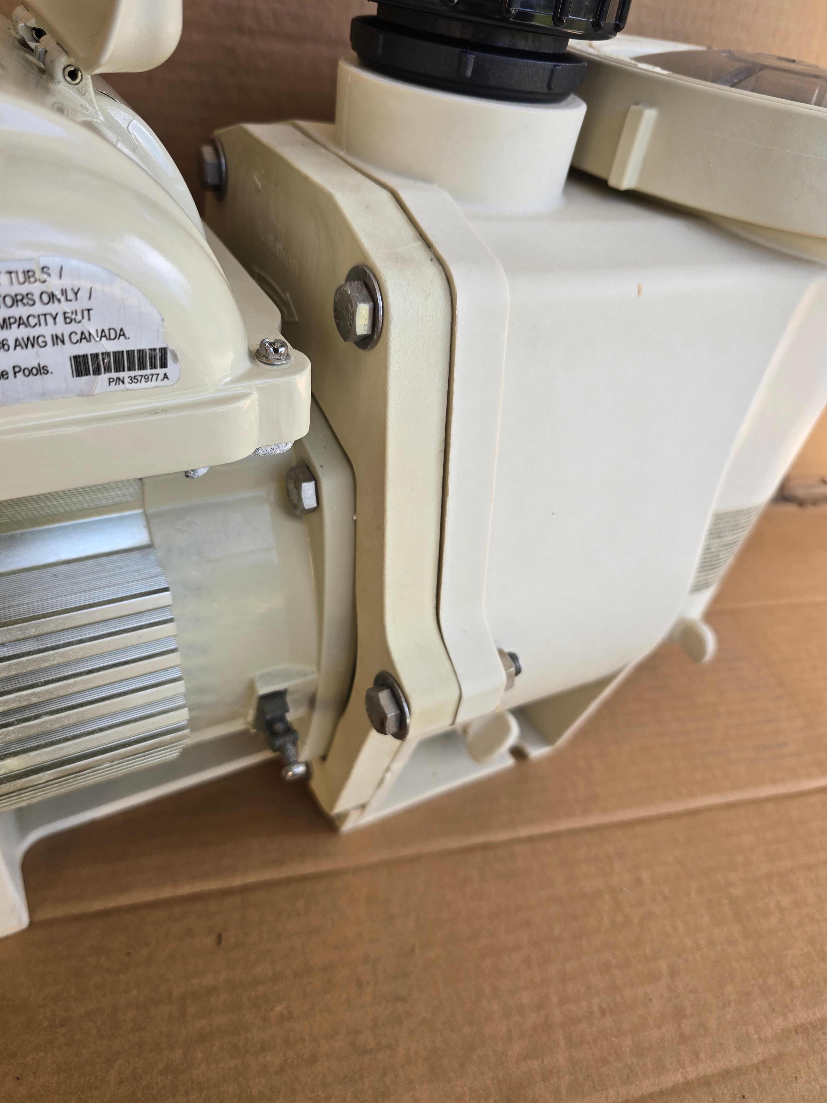 Pentair WhisperFlo VST EC-011533 product label